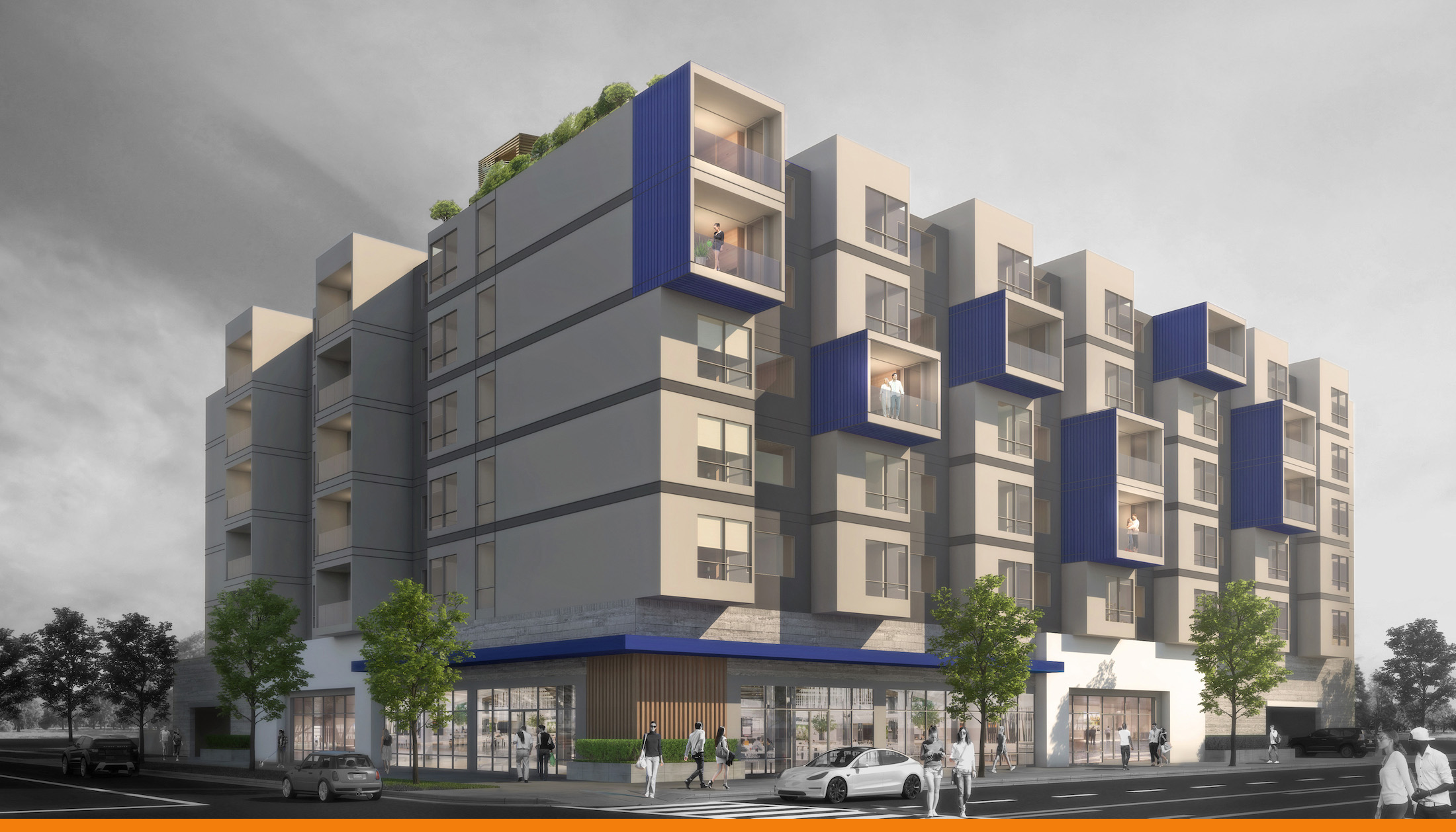 Cloud apartments exterior render