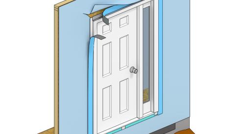 Watertight door installation 