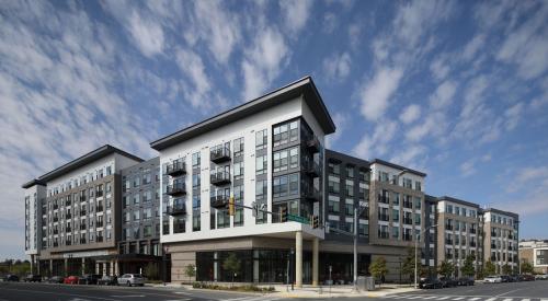 Affordable housing project exterior during the day