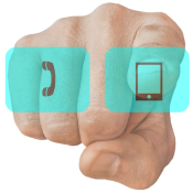 Phone, email, or mail options for reaching customers